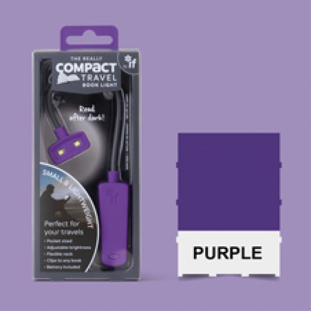 PURPLE - COMPACT TRAVEL BOOK LIGHT