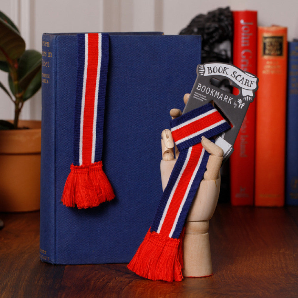 RED, WHITE AND BLUE - BOOK SCARF