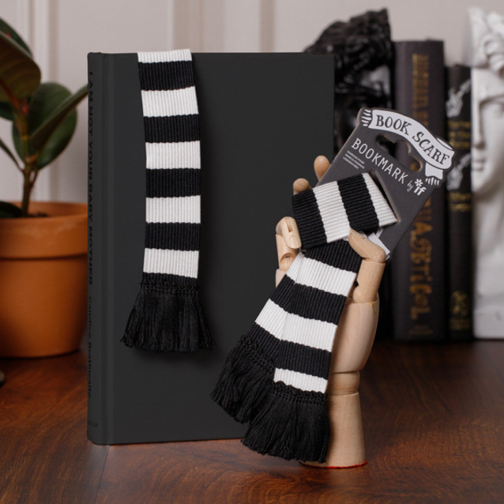 BLACK & WHITE - BOOK SCARF