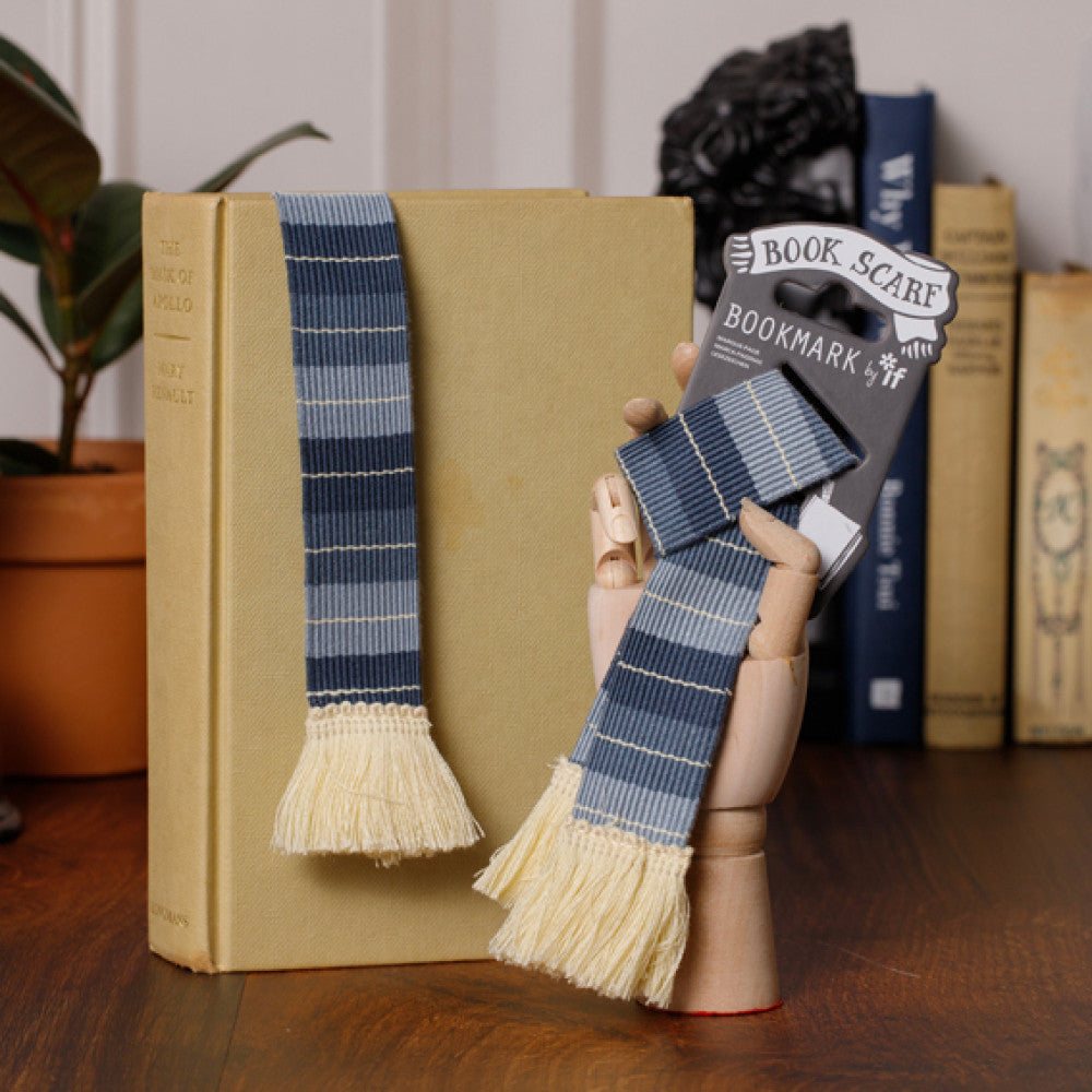 GREY & CREAM - BOOK SCARF
