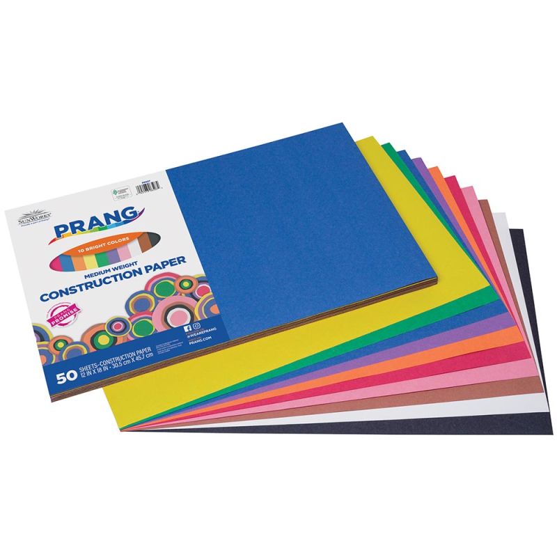 PAPER: Constr, Asst, 12x18, 50/pk