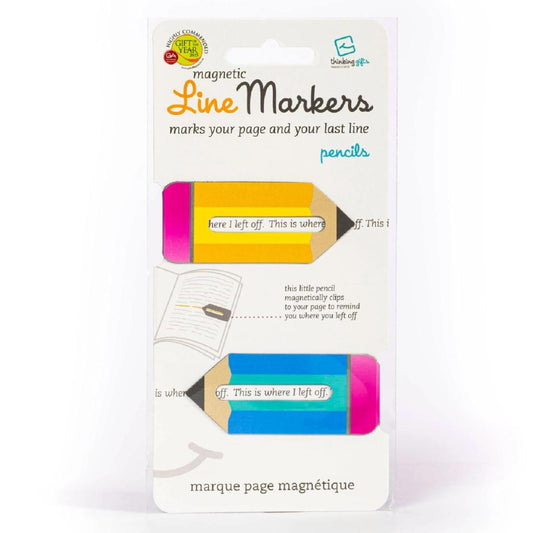 Linemarker Set of 2 Magnetic Bookmark - Pencils