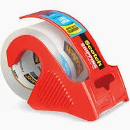 Scotch® Heavy Duty Shipping Packing Tape with Dispenser, 1.88" x 22.2 yds., Clear