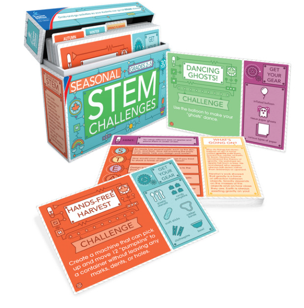 Seasonal STEM Challenges Science Learning Cards Grade 2-5