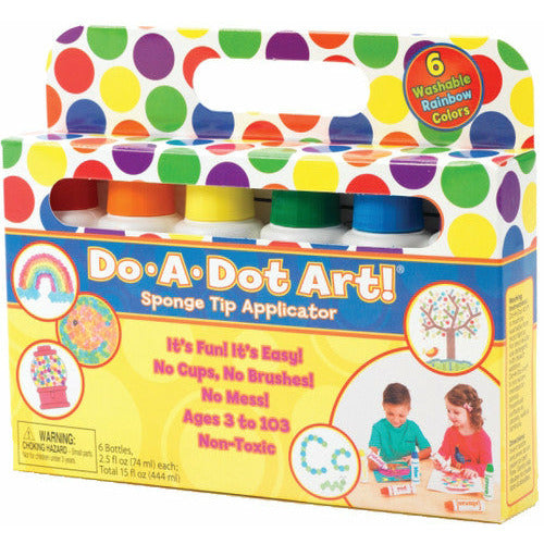 Do-A-Dot Art!® Markers, Rainbow Washable, 6 colors