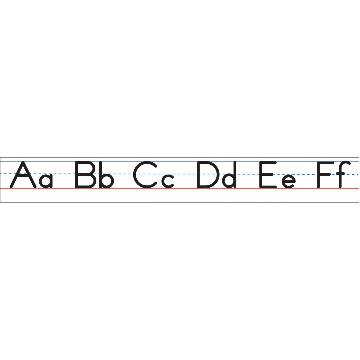Large Magnetic Alphabet Line, White Traditional Manuscript