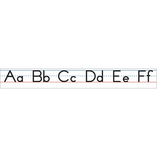 Large Magnetic Alphabet Line, White Traditional Manuscript