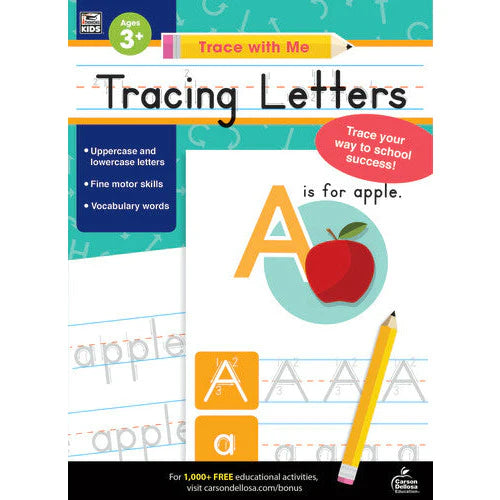 Trace with Me: Tracing Letters Activity Book, Grades Toddler-K