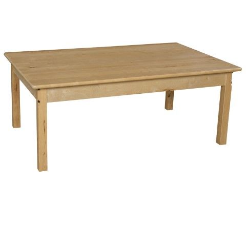 30" x 48" Rectangle Hardwood Table with 20" Legs (Open Box)