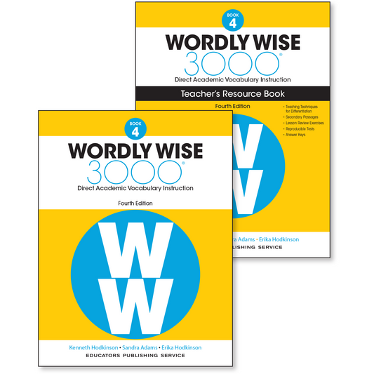 Wordly Wise 3000, Grade 4 Small Group Set (10-student Books. 1 Teacher's Resource Book. Quizlet Access)