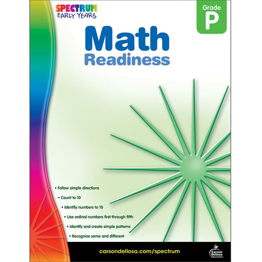 Spectrum Math Readiness Grade Pre K