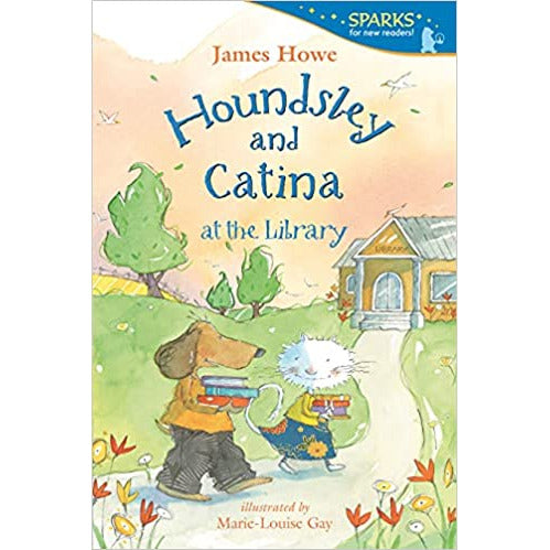 Houndsley and Catina at the Library