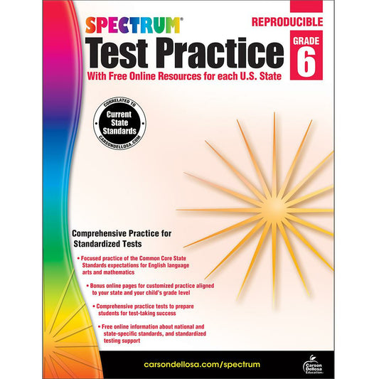 Spectrum Test Practice Grade 6