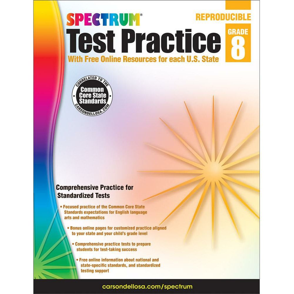 Spectrum Test Lab Spectrum Test Practice Grade 8 – Menucha Classroom Solutions