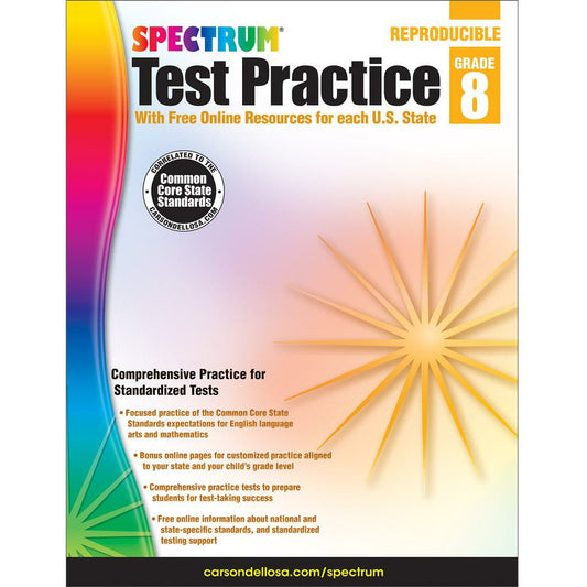 Spectrum Test Practice Grade 8