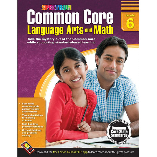 Common Core Language Arts and Math Grade 6
