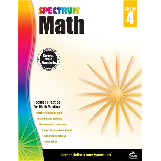 Spectrum Math Grade 4