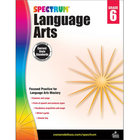 Spectrum Language Arts Grade 6