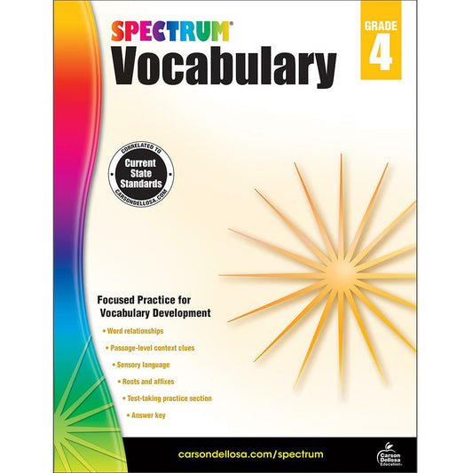 Spectrum Vocabulary Grade 4