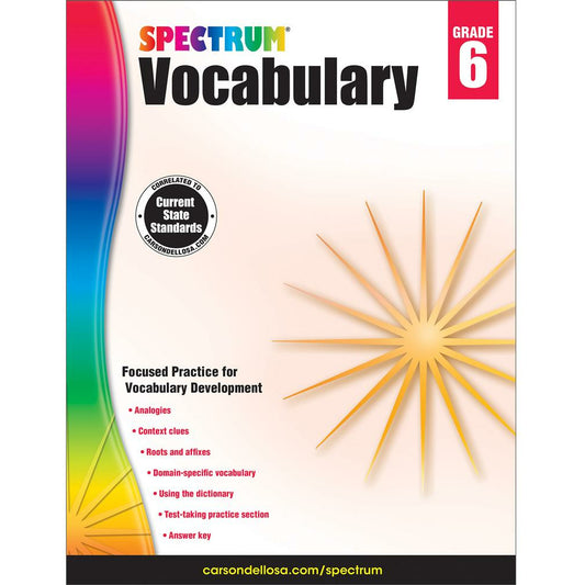 Spectrum Vocabulary Grade 6