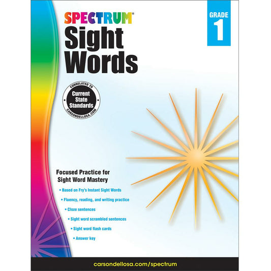 Spectrum Sight Words Grade 1