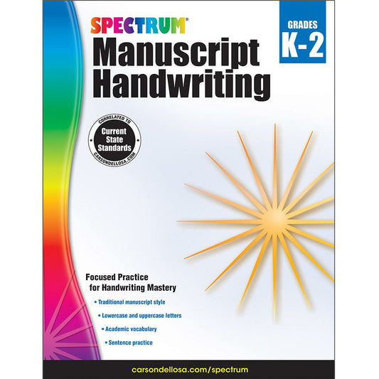 Spectrum Manuscript Handwriting Grades K-2