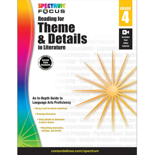 Spectrum Reading for Theme and Details in Literature Grade 4