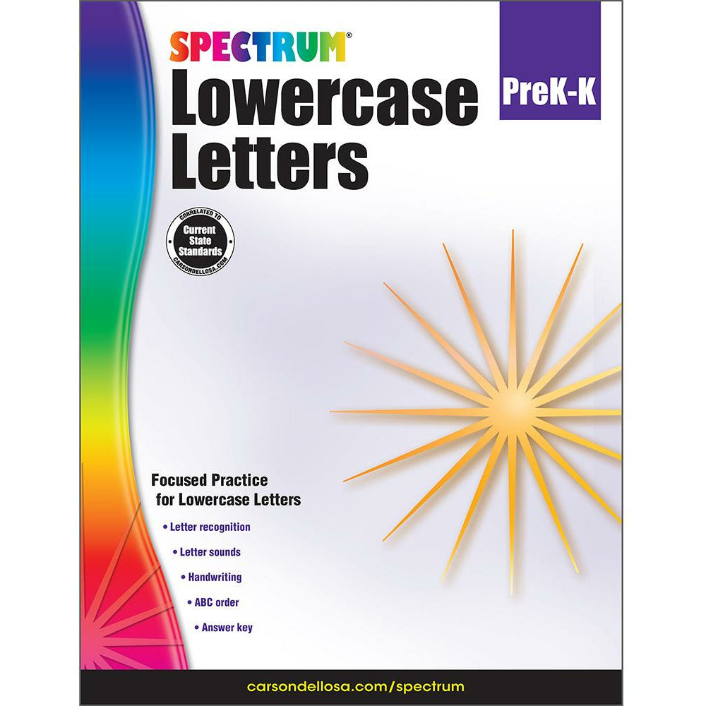 Spectrum Lowercase Letters Grades PreK-K
