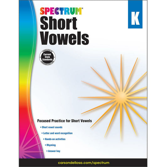 Spectrum Short Vowels Grade K