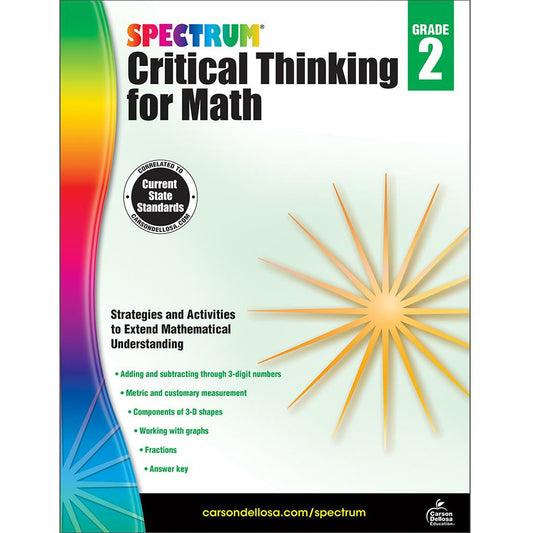 Spectrum Critical Thinking for Math Grade 2