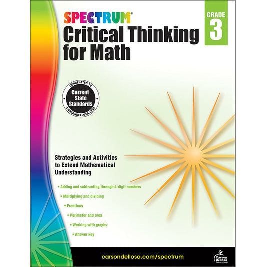 Spectrum Critical Thinking for Math Grade 3