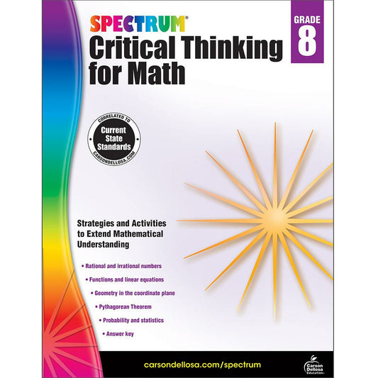 Spectrum Critical Thinking for Math Grade 8