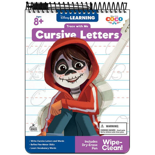 Trace with Me: Coco Cursive Letters Activity Pad Grade 2-5