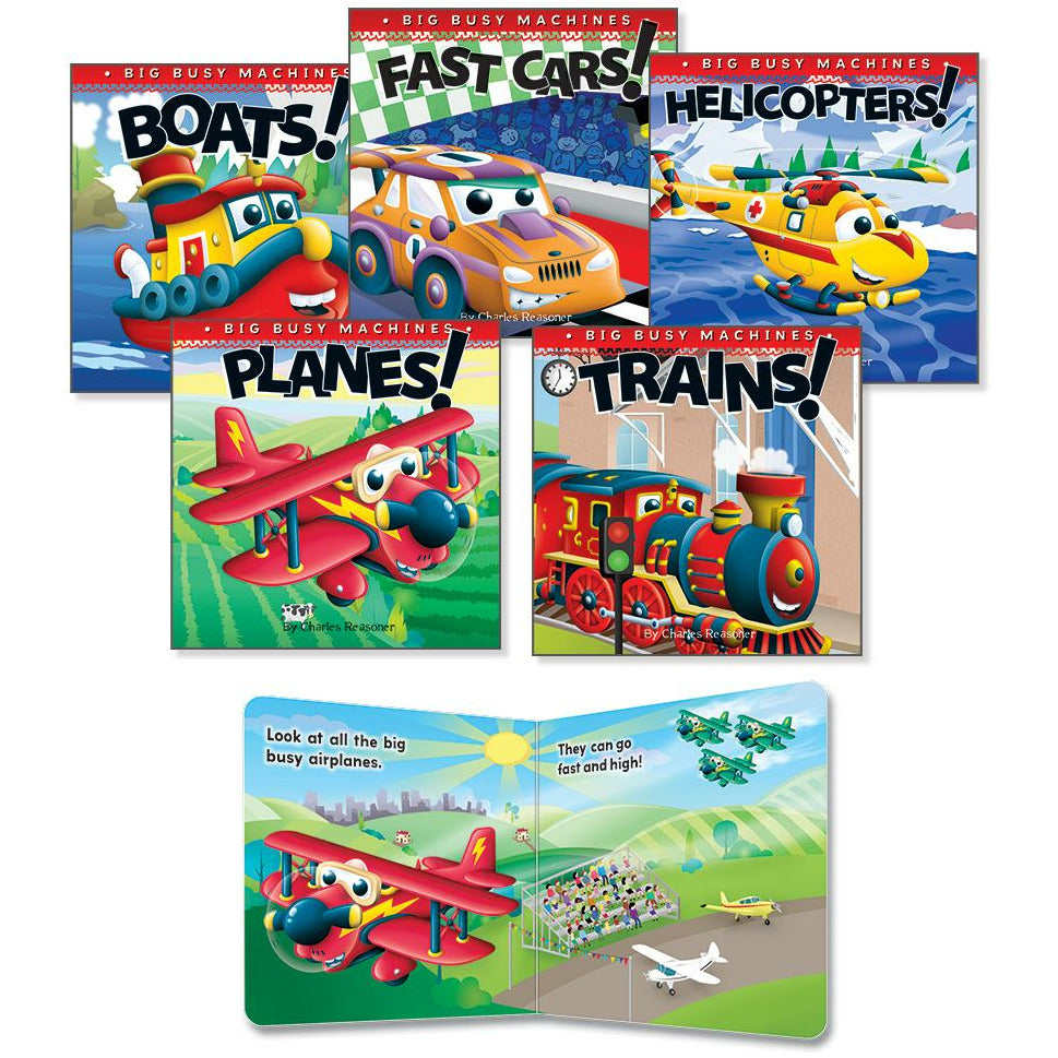 Busy Machines Board Book Set