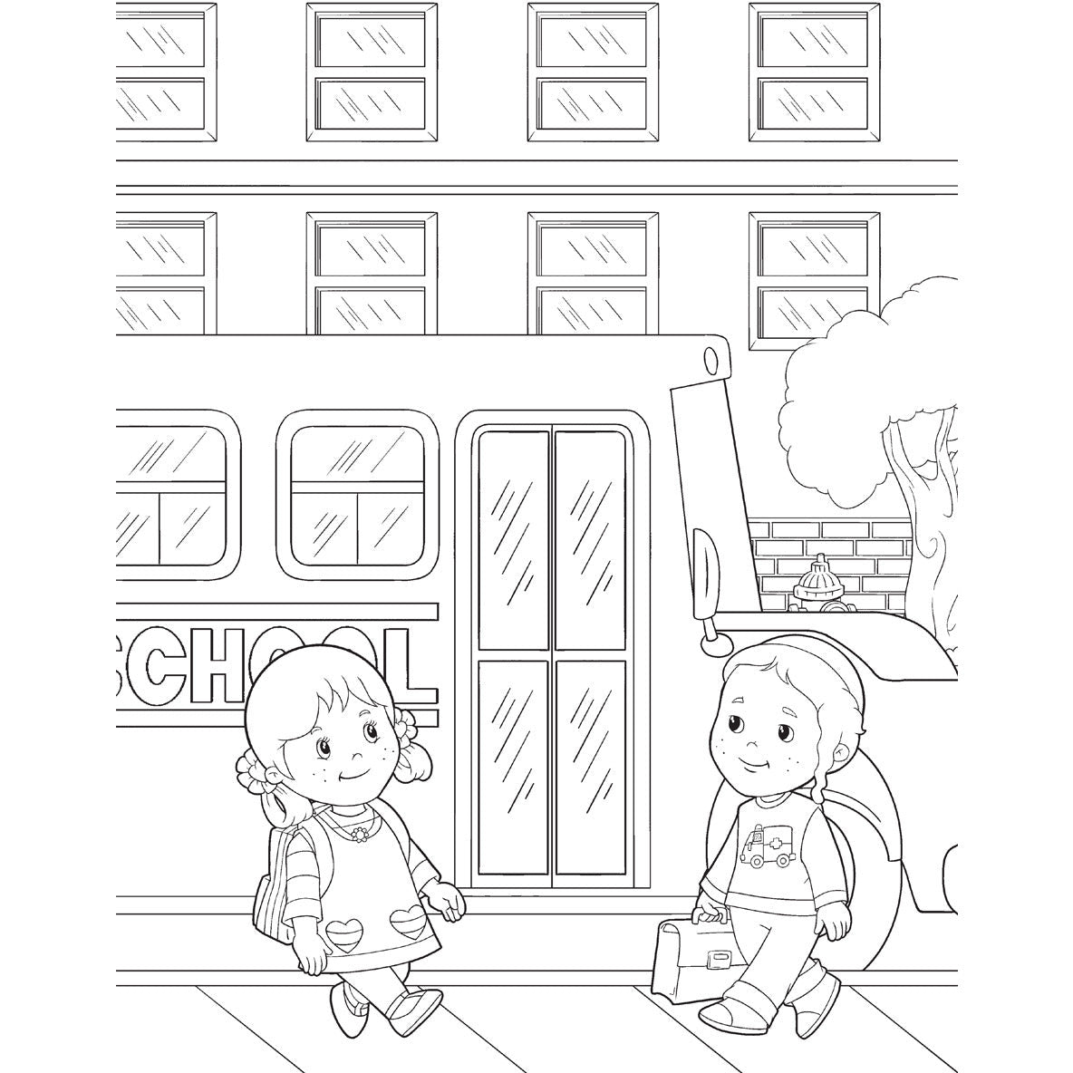 Back to School with Avi &amp; Chavi - Coloring Book - ${product_sku} - Menucha Publishers Inc.