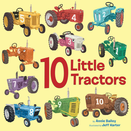 10 Little Tractors - Board Book