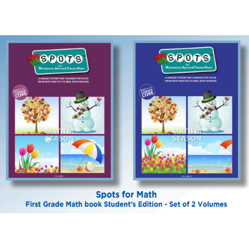 Math First Grade - 2 Vol. Set + Free Workbook